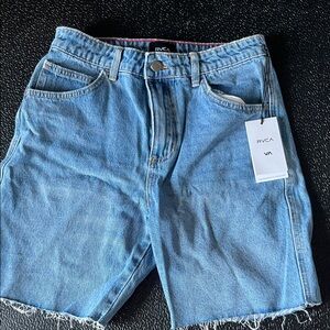 RVCA Light Blue Denim Shorts